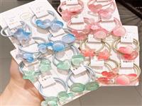 8 Pcs/set Jelly Clear Cartoon Star Hair Bands Acrylic Baby Accessories Set Kids Hair Ties